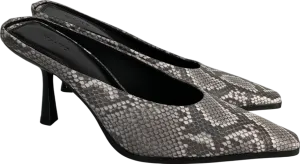 NA-KD Grey High Heel Mules UK 7 EU 40 👠