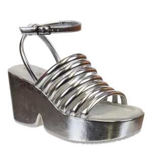 NAKED FEET - ANTIPODE in SILVER Heeled Sandals