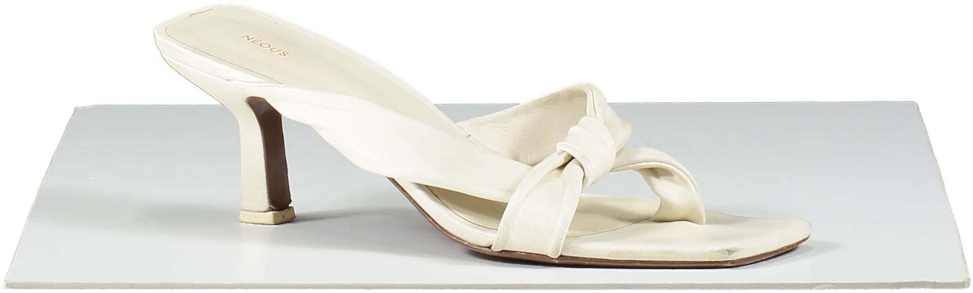 Neous Cream Dofida Knotted Leather Mules UK 7 EU 40 👠