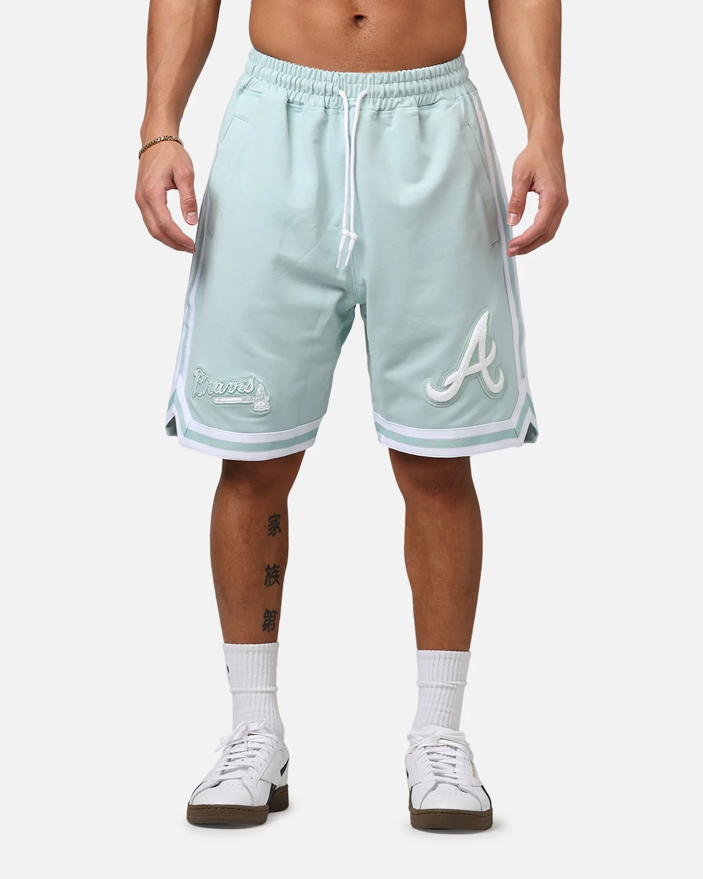 New Era Atlanta Braves 'Logo Select Mint' Shorts Mint/White