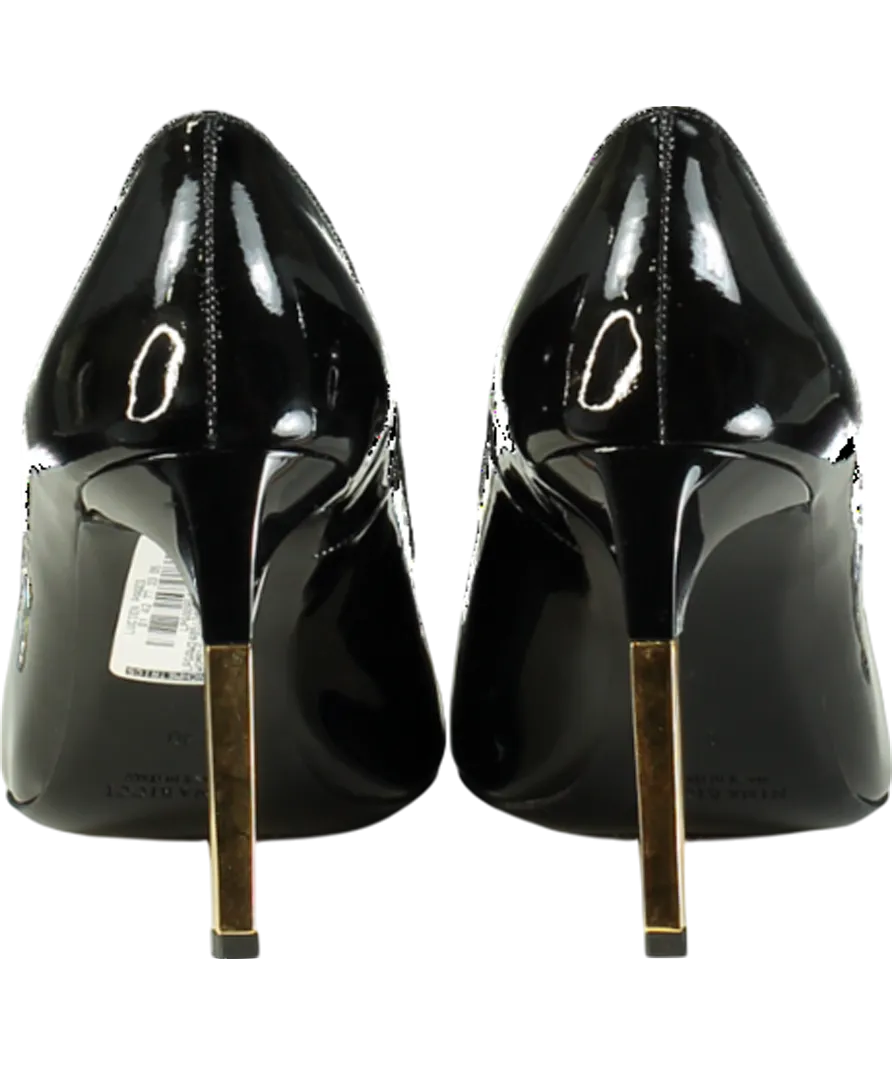 Nina Ricci Black Pointed Patent Heels UK 7 EU 40 