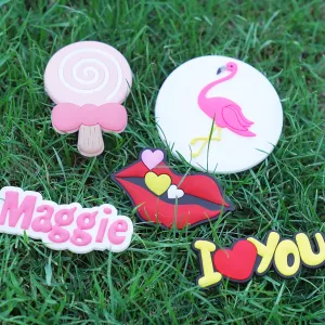 Owllaser Bundle(5Pcs) Sweetie Handbag Accessories Compatible with Simply Southern Totes Charm Accessories for Beach Totes