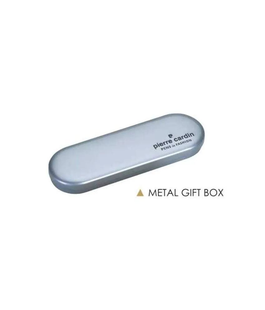 PIERRE CARDIN KRISS SATIN GOLD ROLLER PEN | WITH METAL BOX |