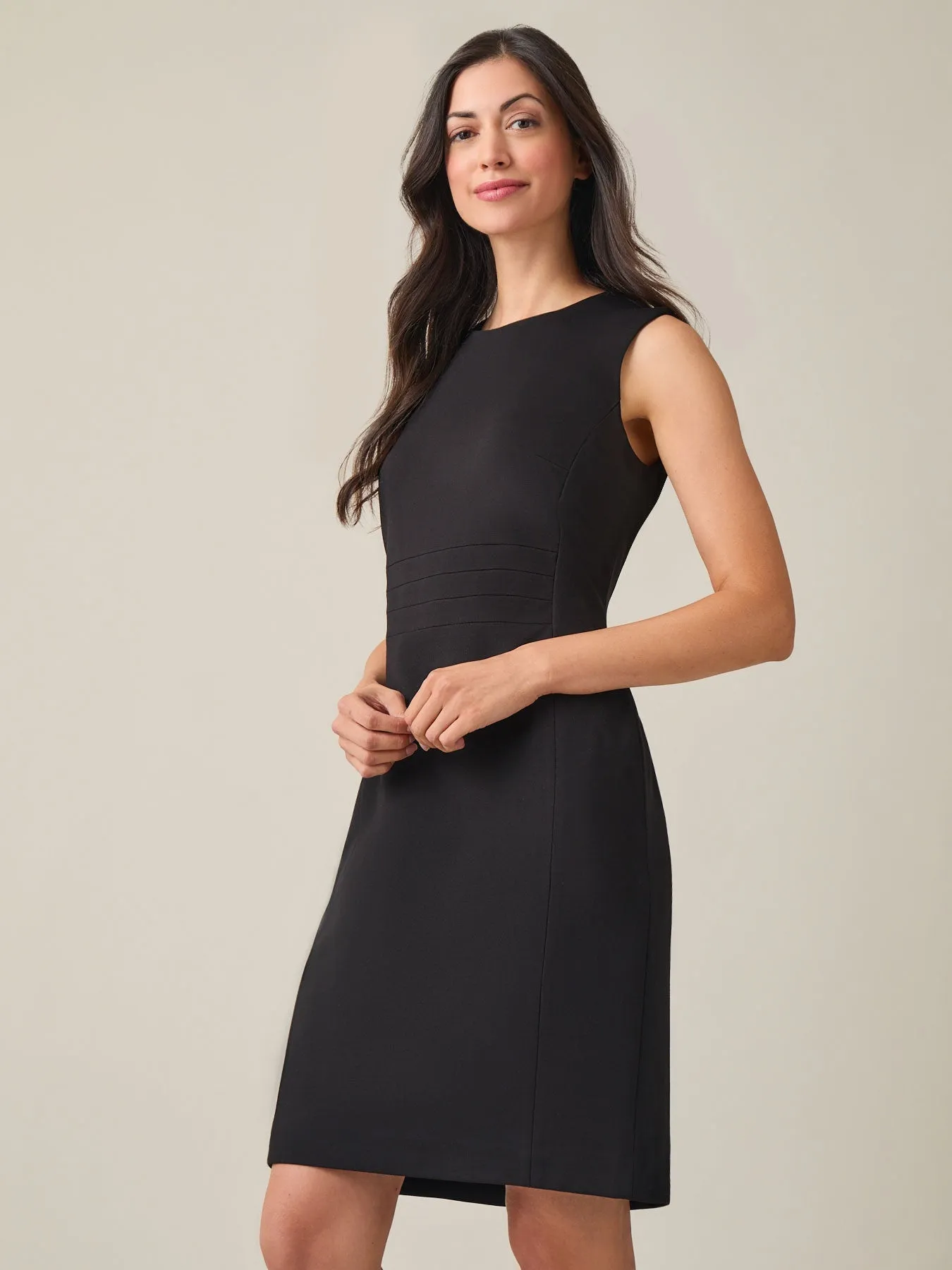 Plus Waist Band Detail Dress, NYC Compression