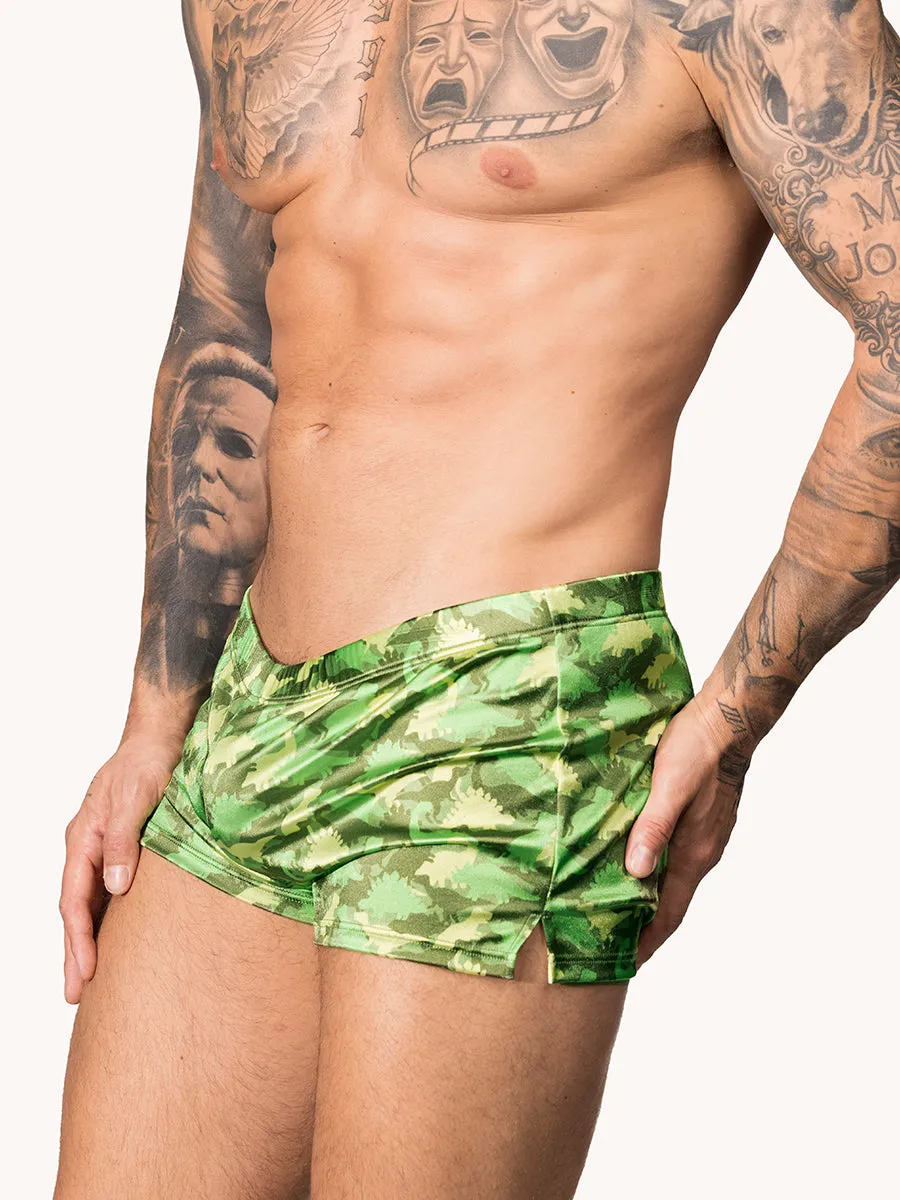 Printed Luxe Satin Shorts