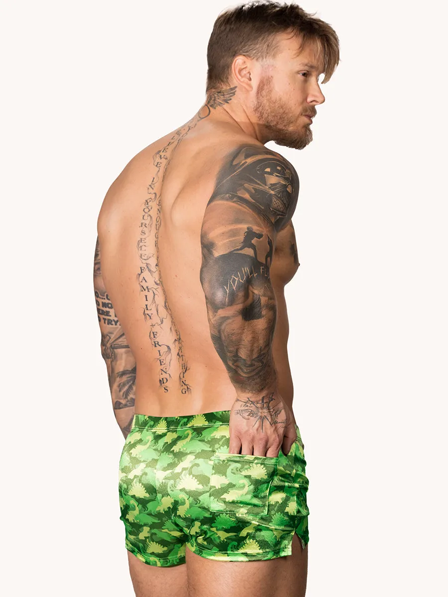 Printed Luxe Satin Shorts