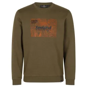 Pulse Sweatshirt - Dark Olive Melange by Seeland