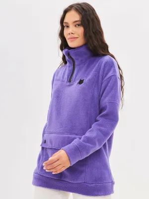 Purple Fleece sweatshirt CATFLEES