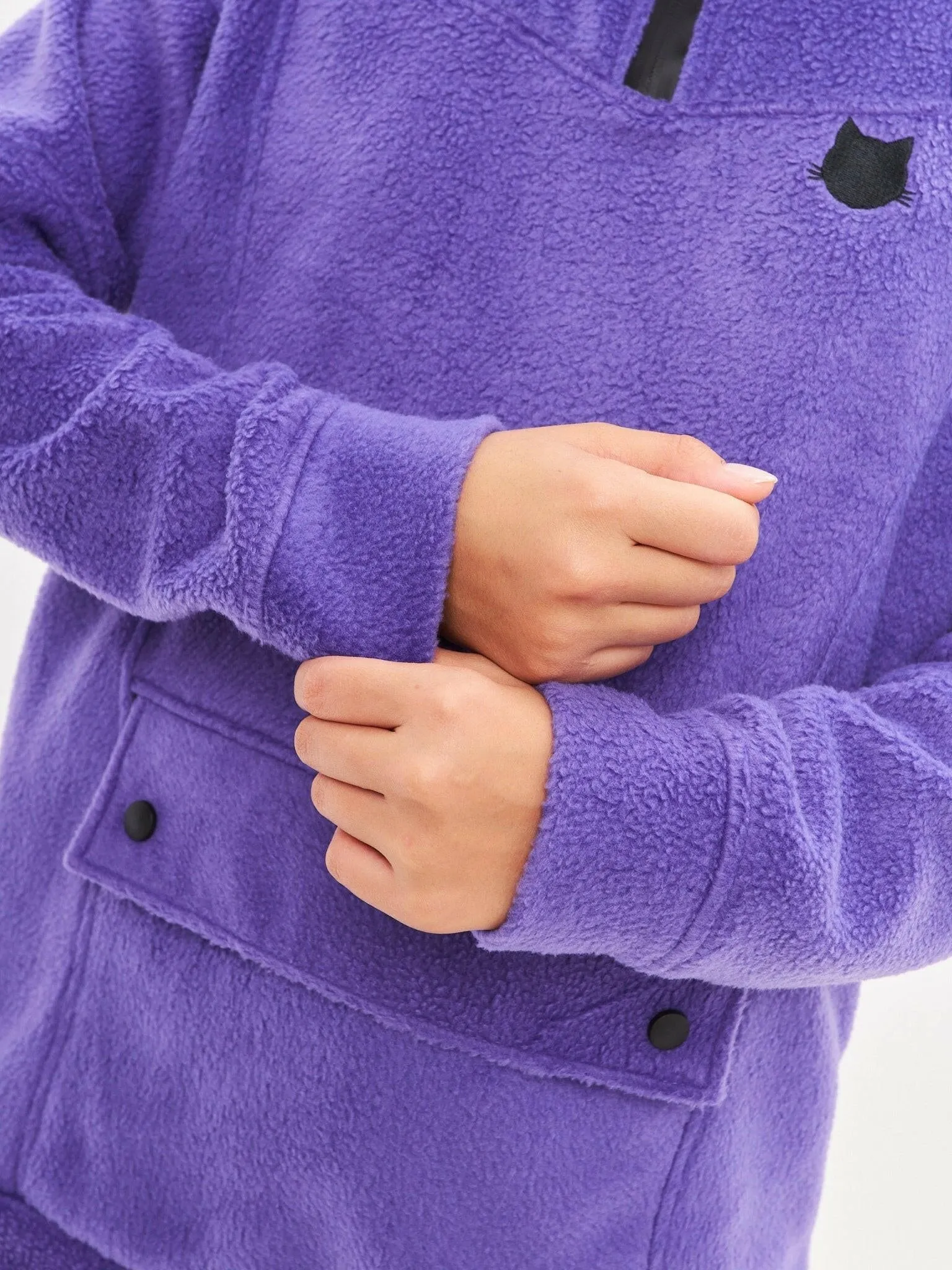 Purple Fleece sweatshirt CATFLEES