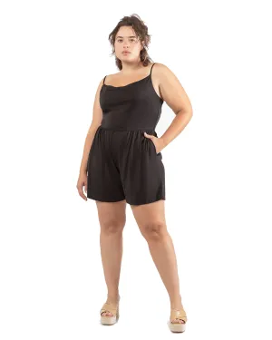 Raelynn Knit Romper | Charcoal Grey