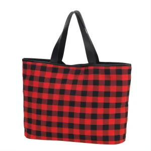 Red Buffalo Check Ally Tote