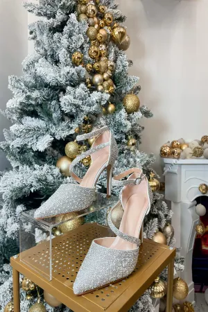 Reese Pointed Heels (Silver)