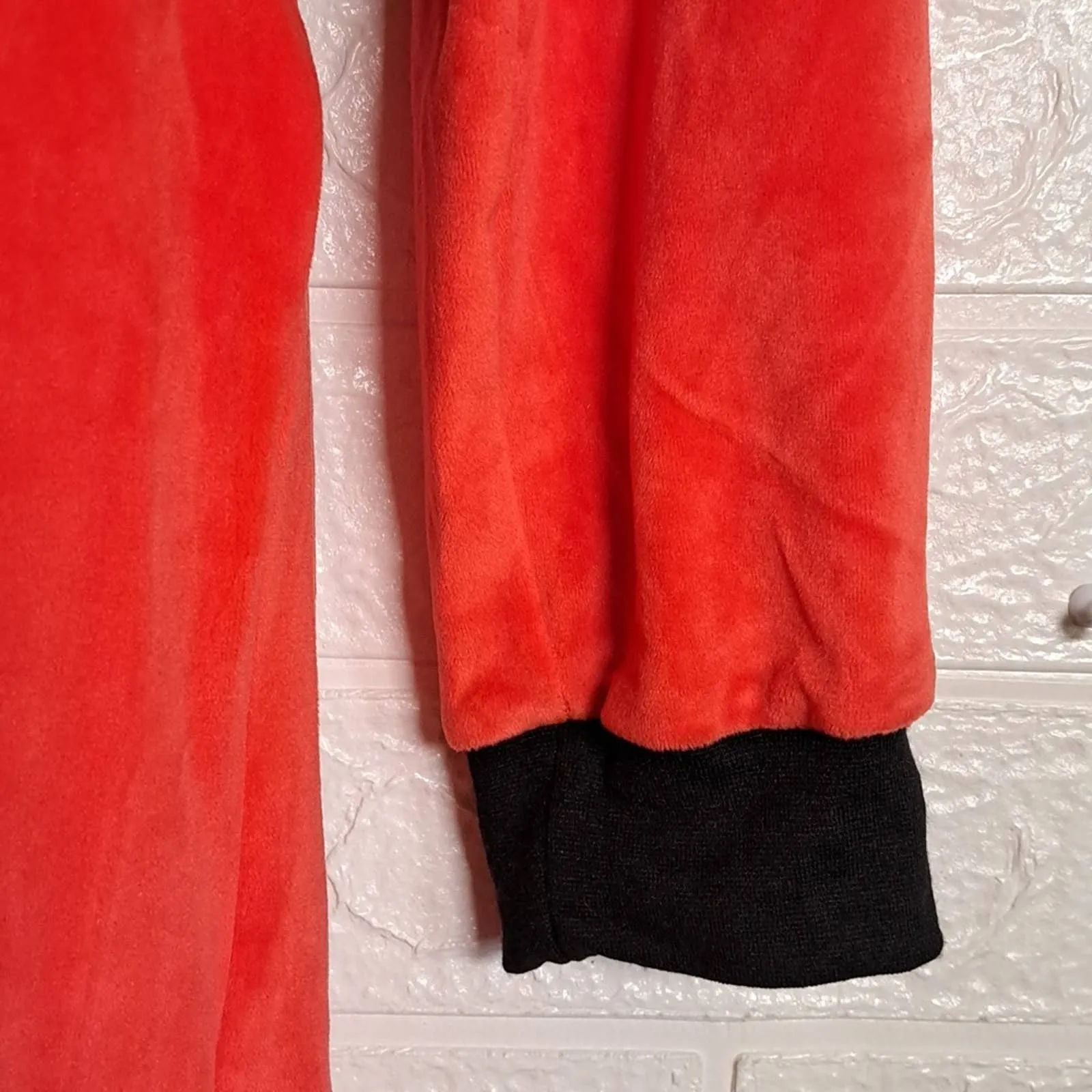 Santa Clause Full Zip Jumpsuit Medium