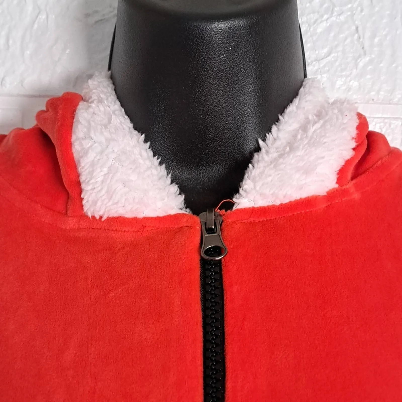 Santa Clause Full Zip Jumpsuit Medium