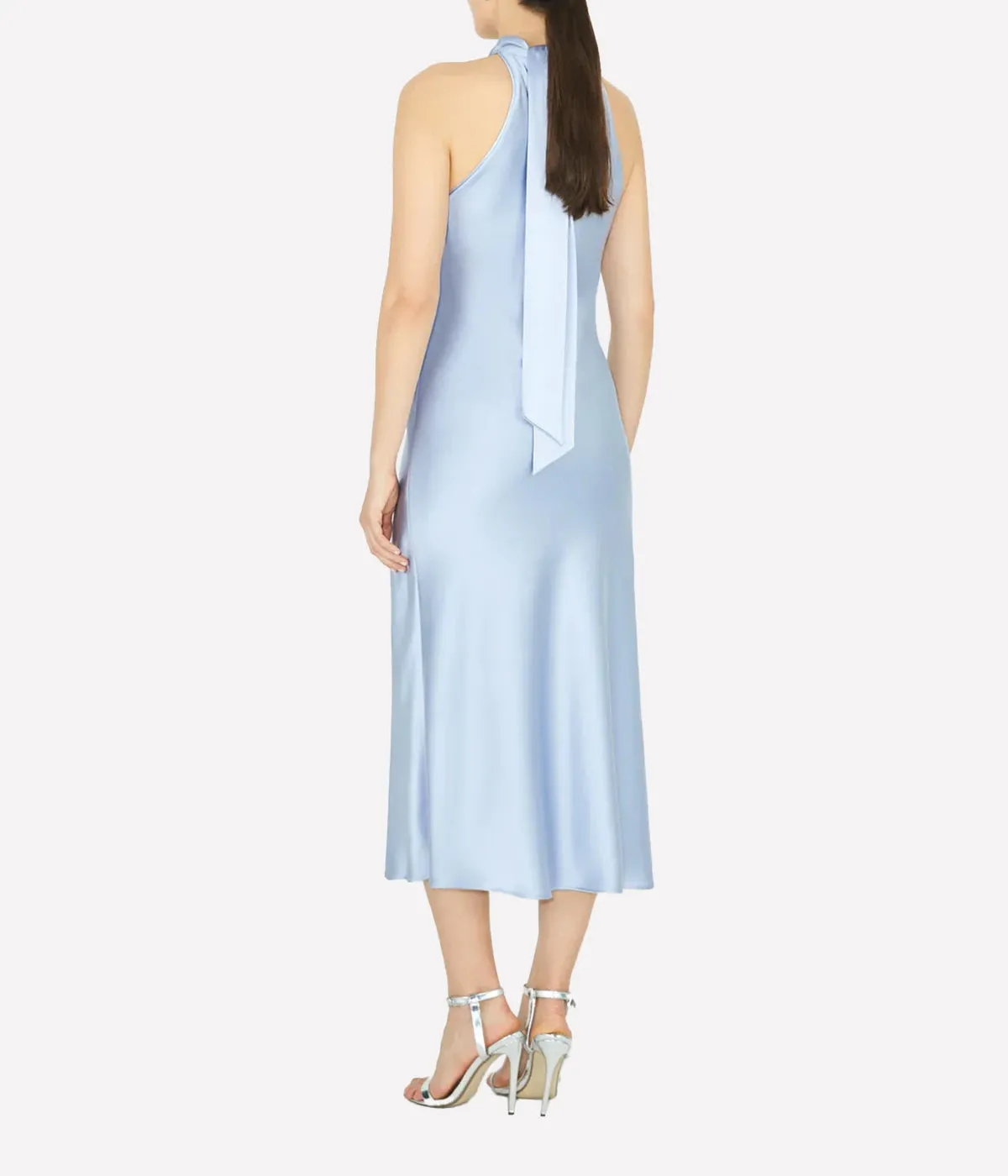 Scallop Sienna Dress in Ice Blue