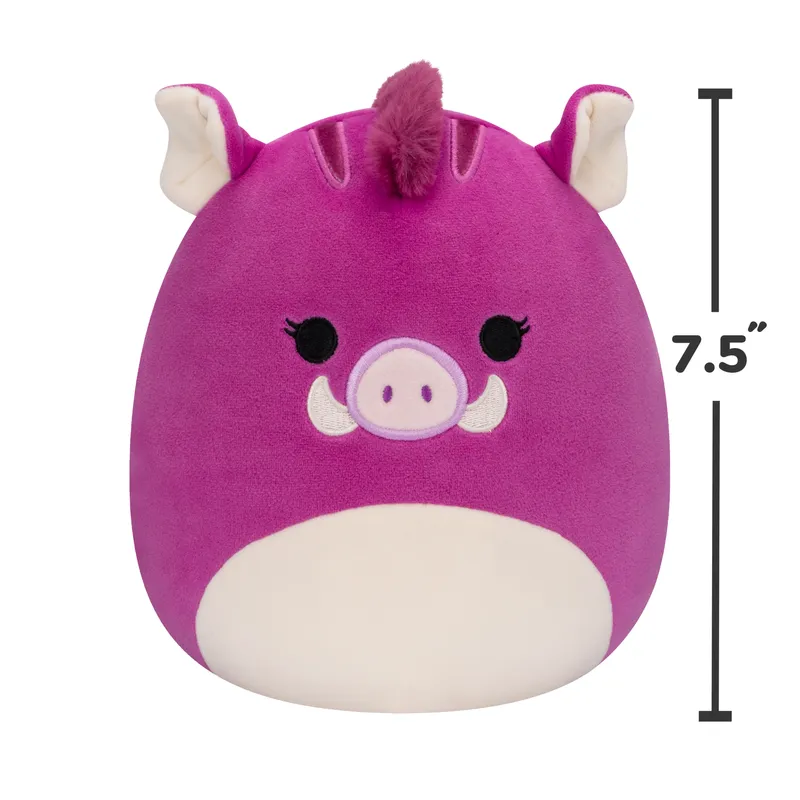 Squishmallows 7.5 Inch Plush  Jenna Purple Boar