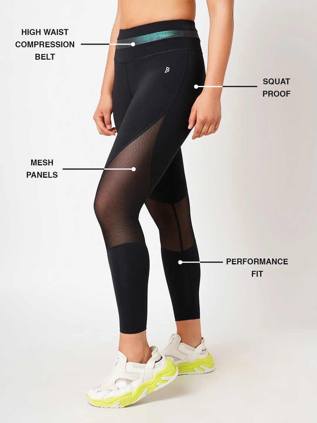Tanya's One Step Ahead Black Holo Leggings