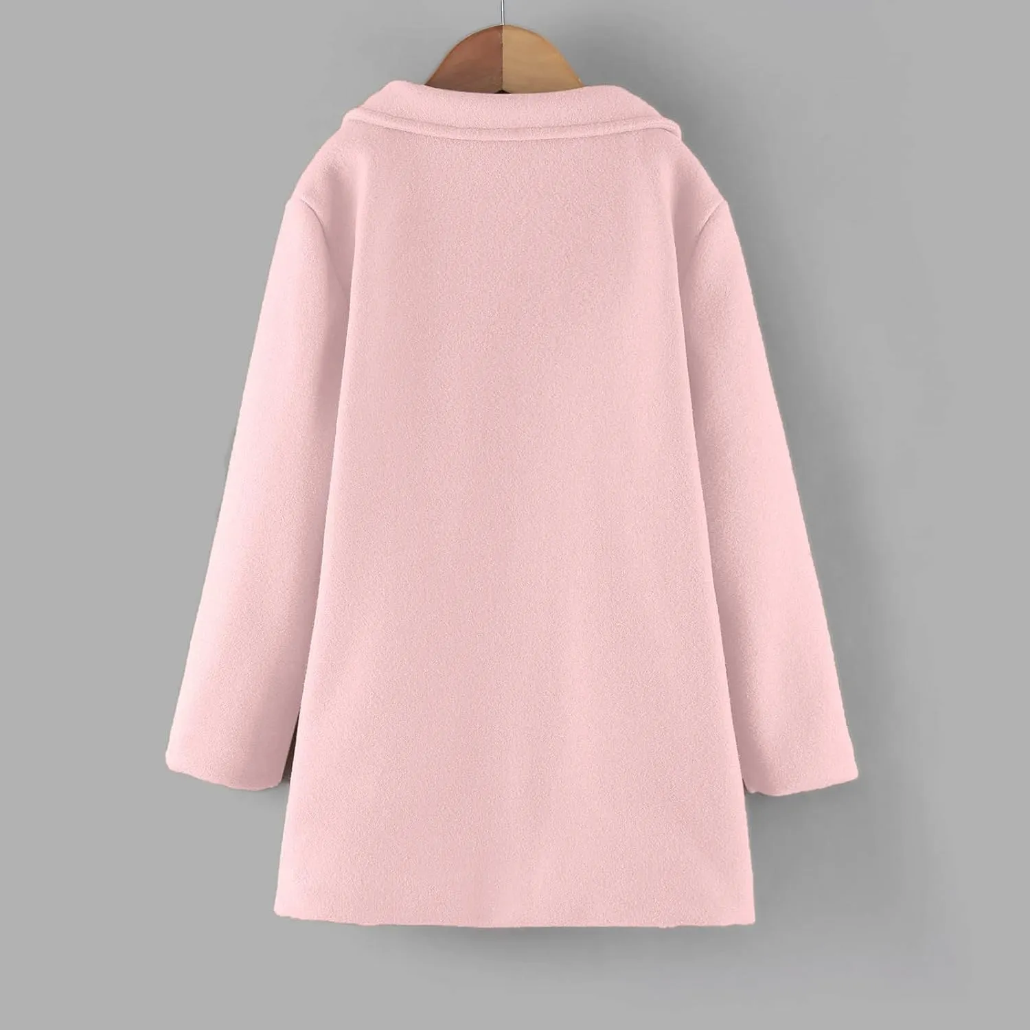 Toddler Kids Fall Winter Jackets Girls Woolen Double-Breasted Trench Coat Lapel Baby Girls Trench  Coat