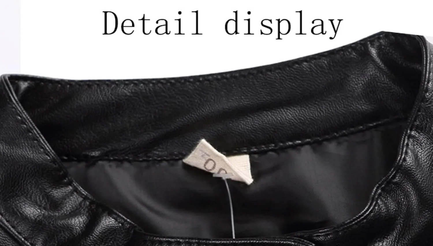 Toddler Kids Little Boys Long Sleeve Faux Leather Zipper Jacket Spring Autumn Boys Winter Jacket