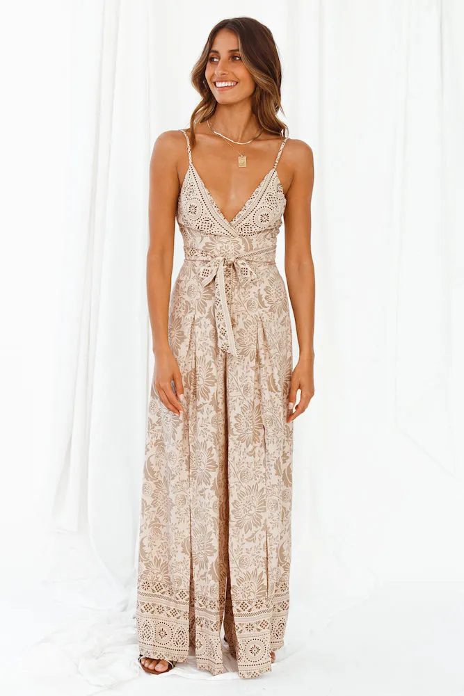 Travel Happy Jumpsuit Mocha