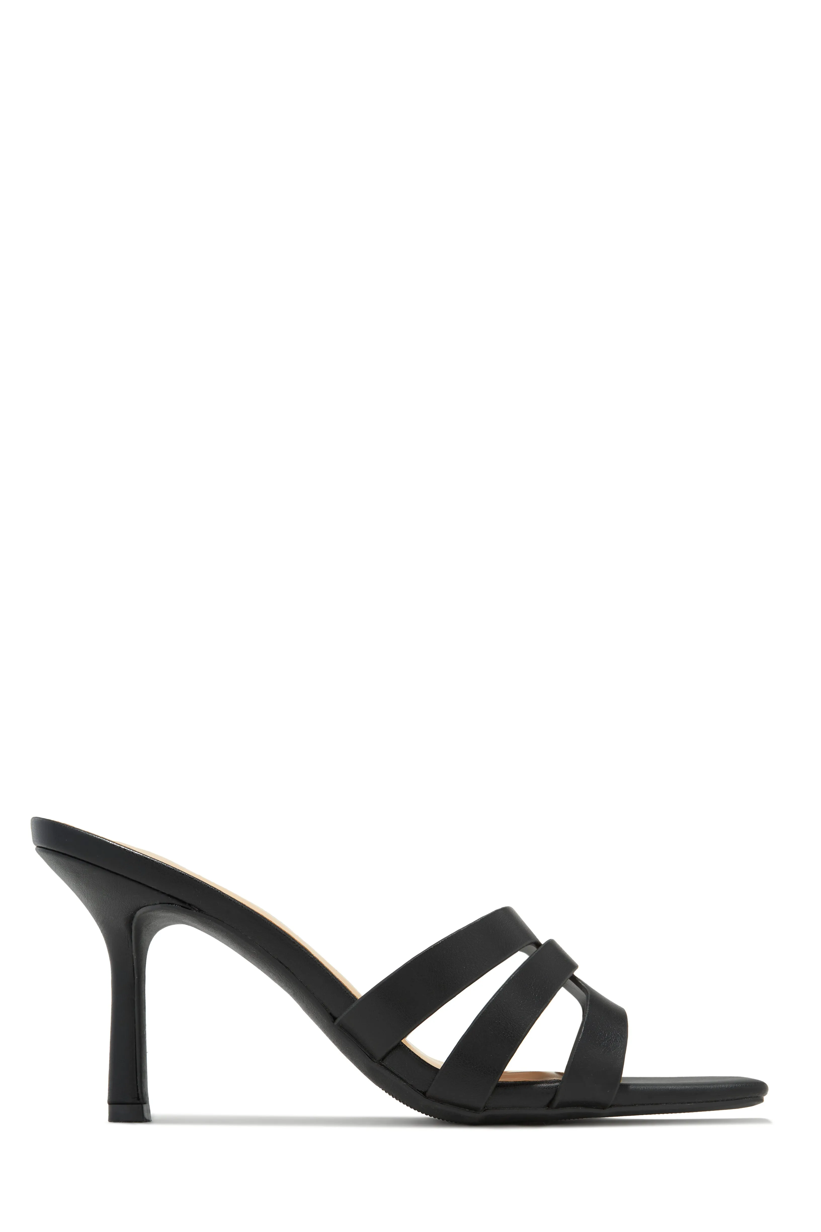 Valdis Mid Heel Mules - Black