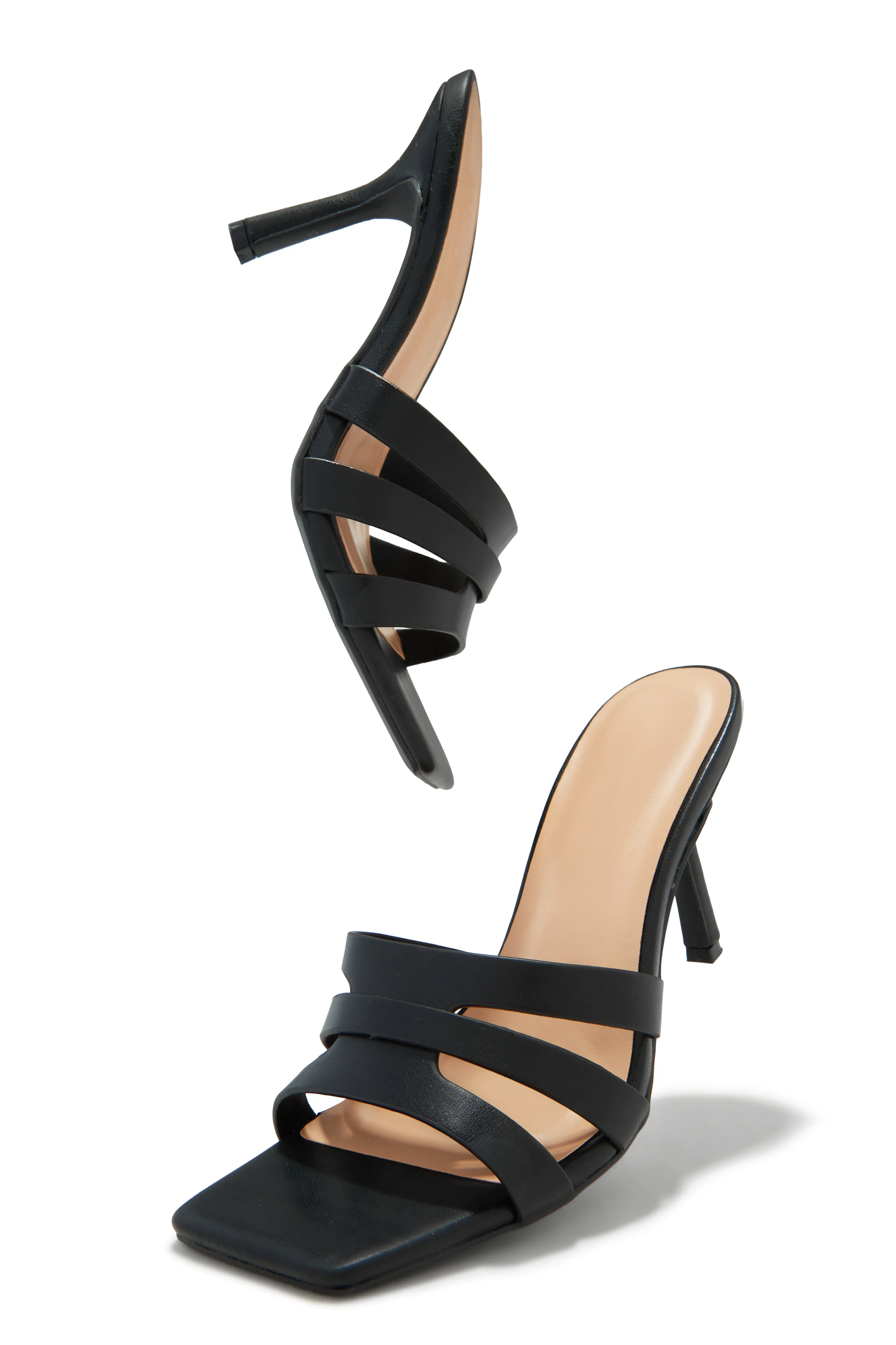 Valdis Mid Heel Mules - Black
