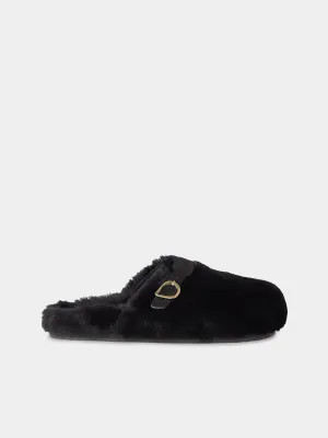 Vasilitsa Shearling Slippers | Size: 37