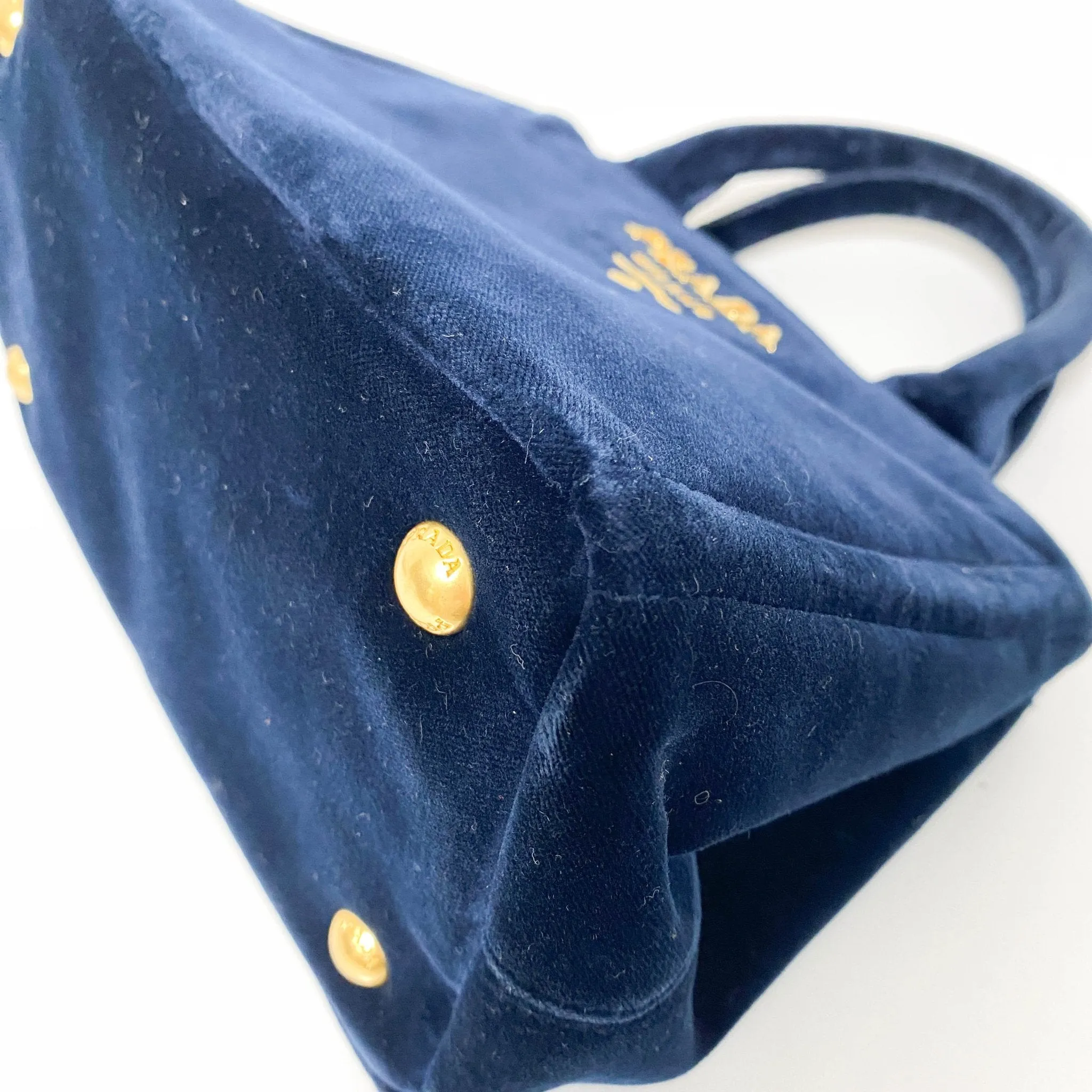 Velvet Navy Totes Shoulder Bag