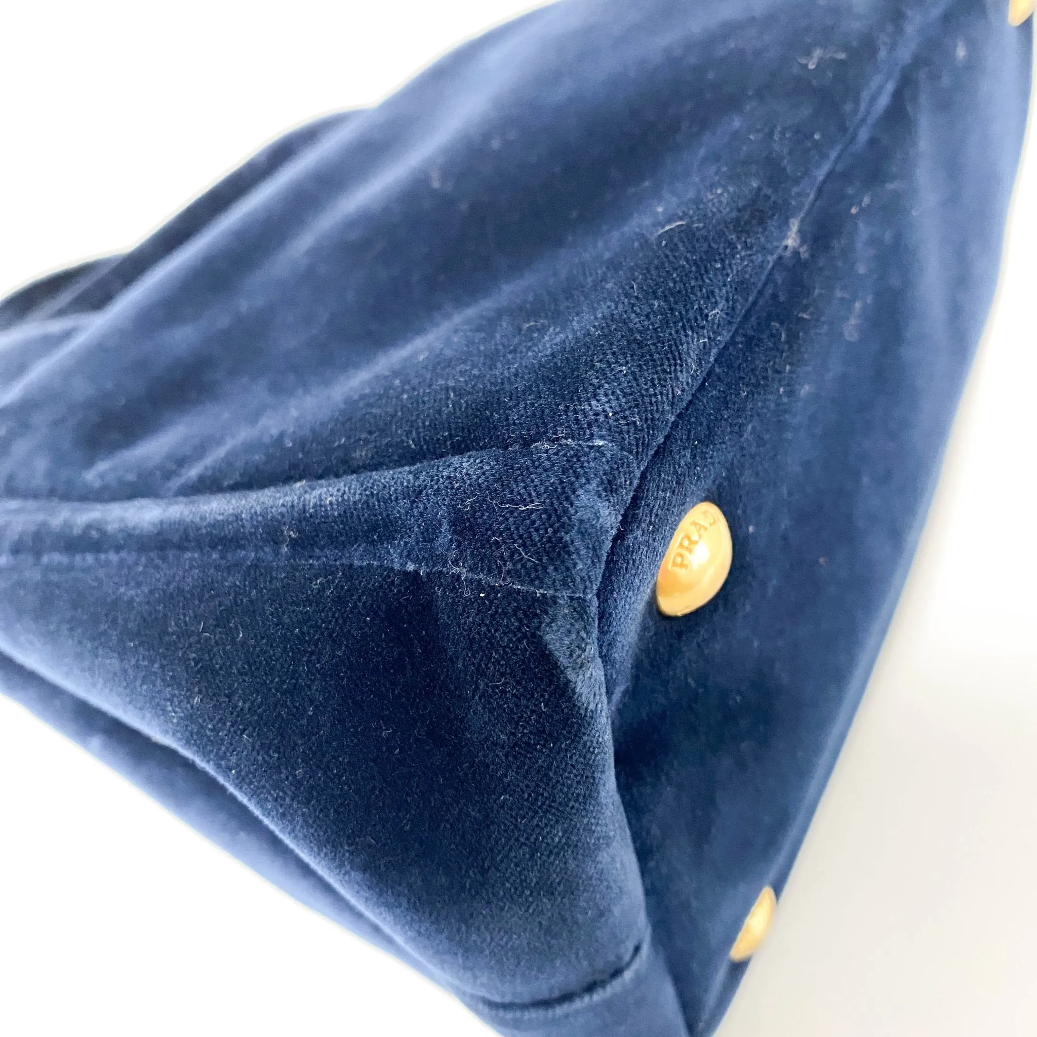 Velvet Navy Totes Shoulder Bag