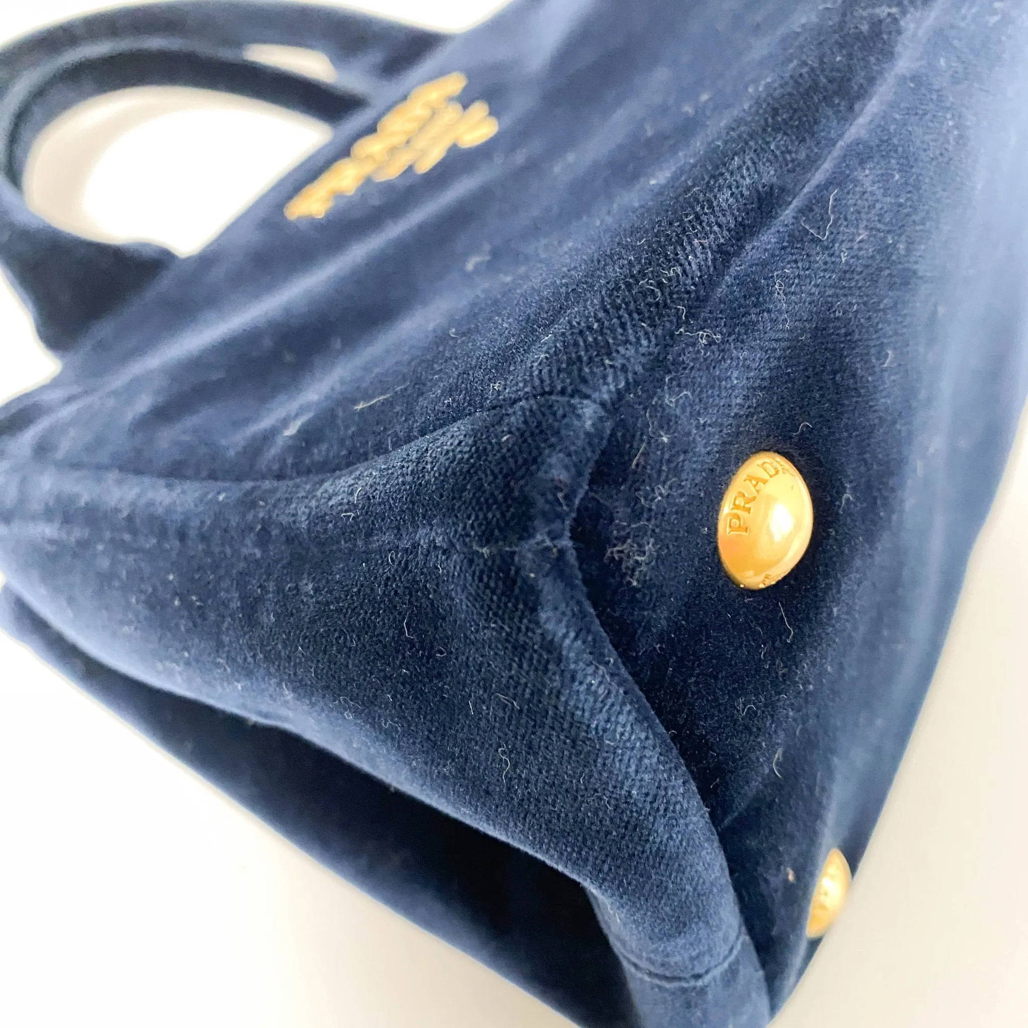 Velvet Navy Totes Shoulder Bag