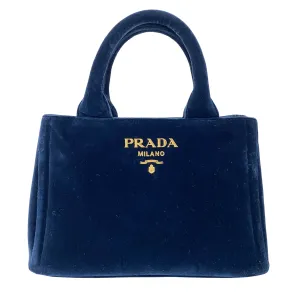 Velvet Navy Totes Shoulder Bag
