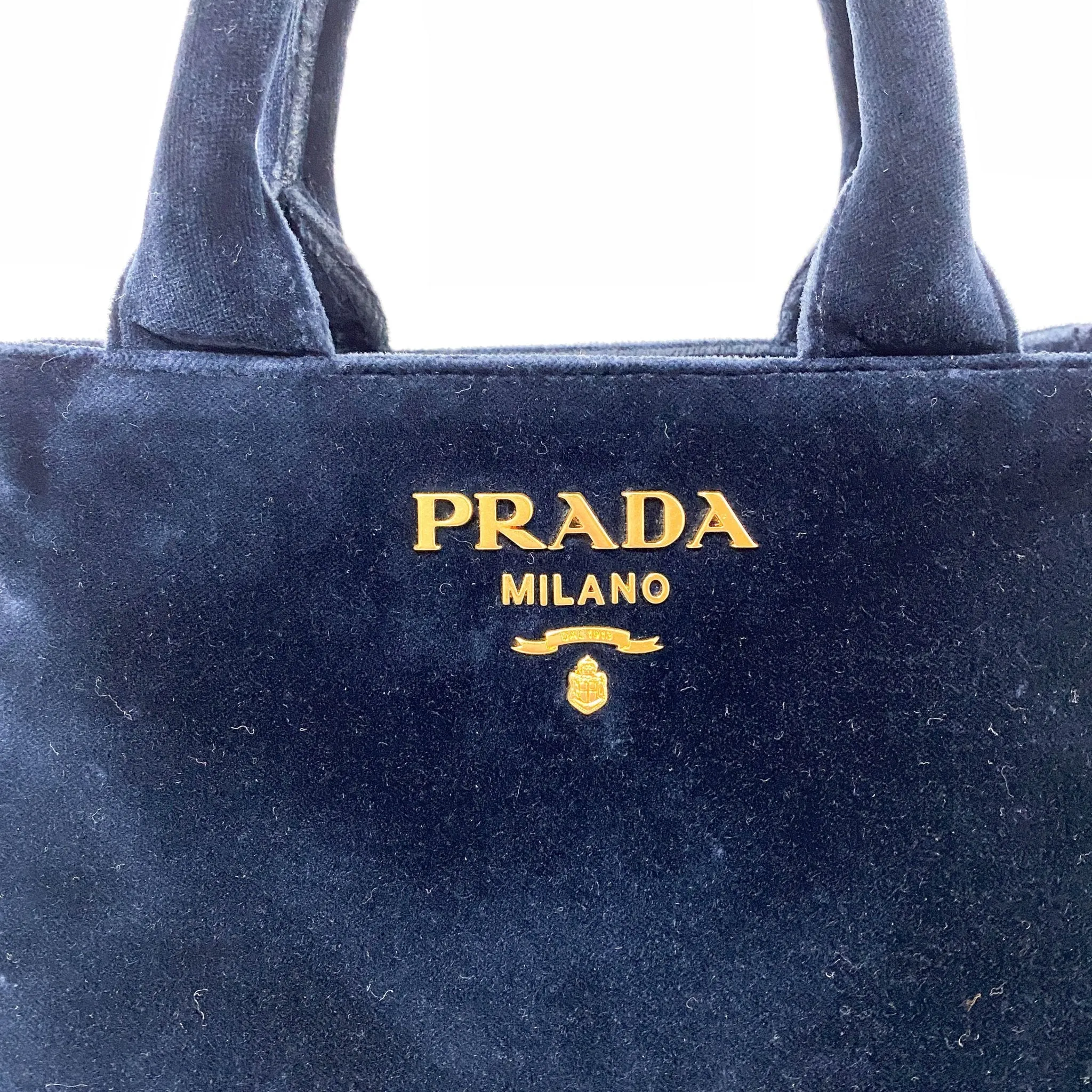 Velvet Navy Totes Shoulder Bag