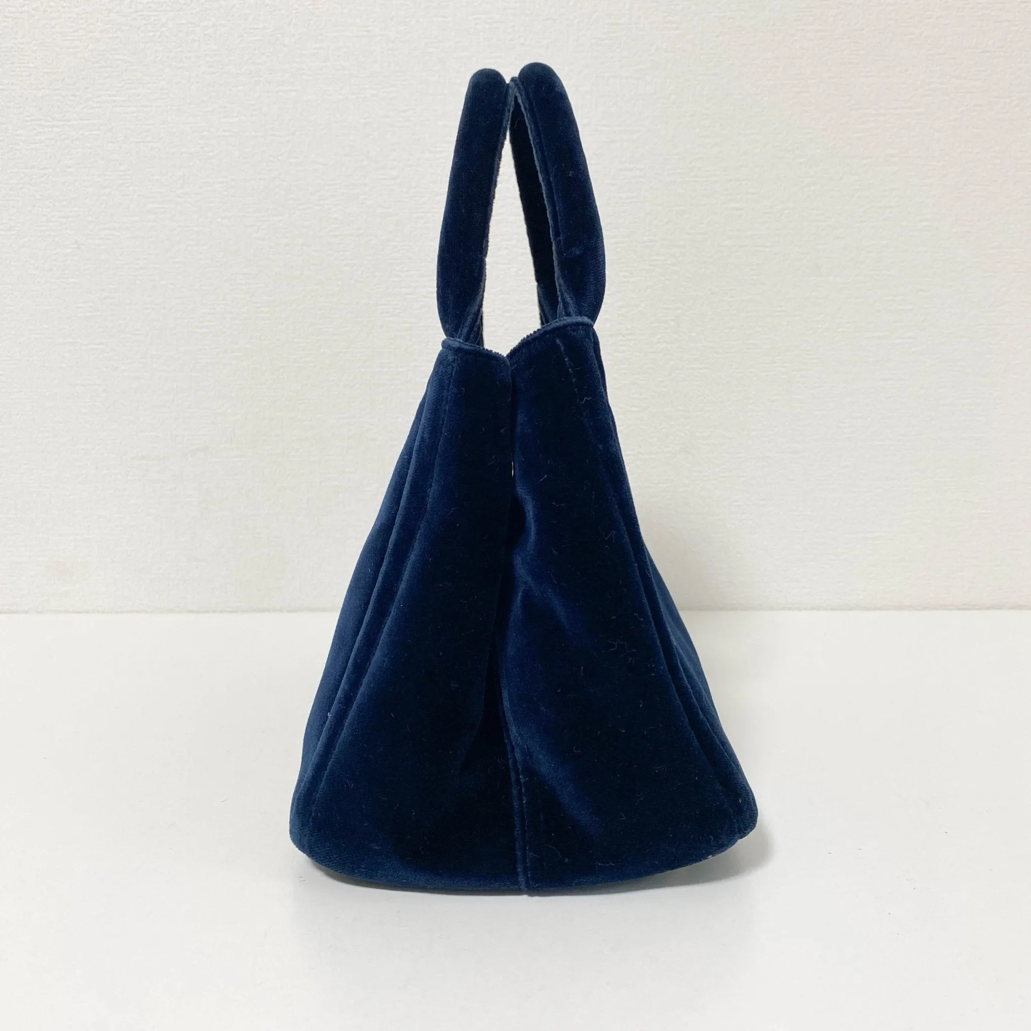 Velvet Navy Totes Shoulder Bag