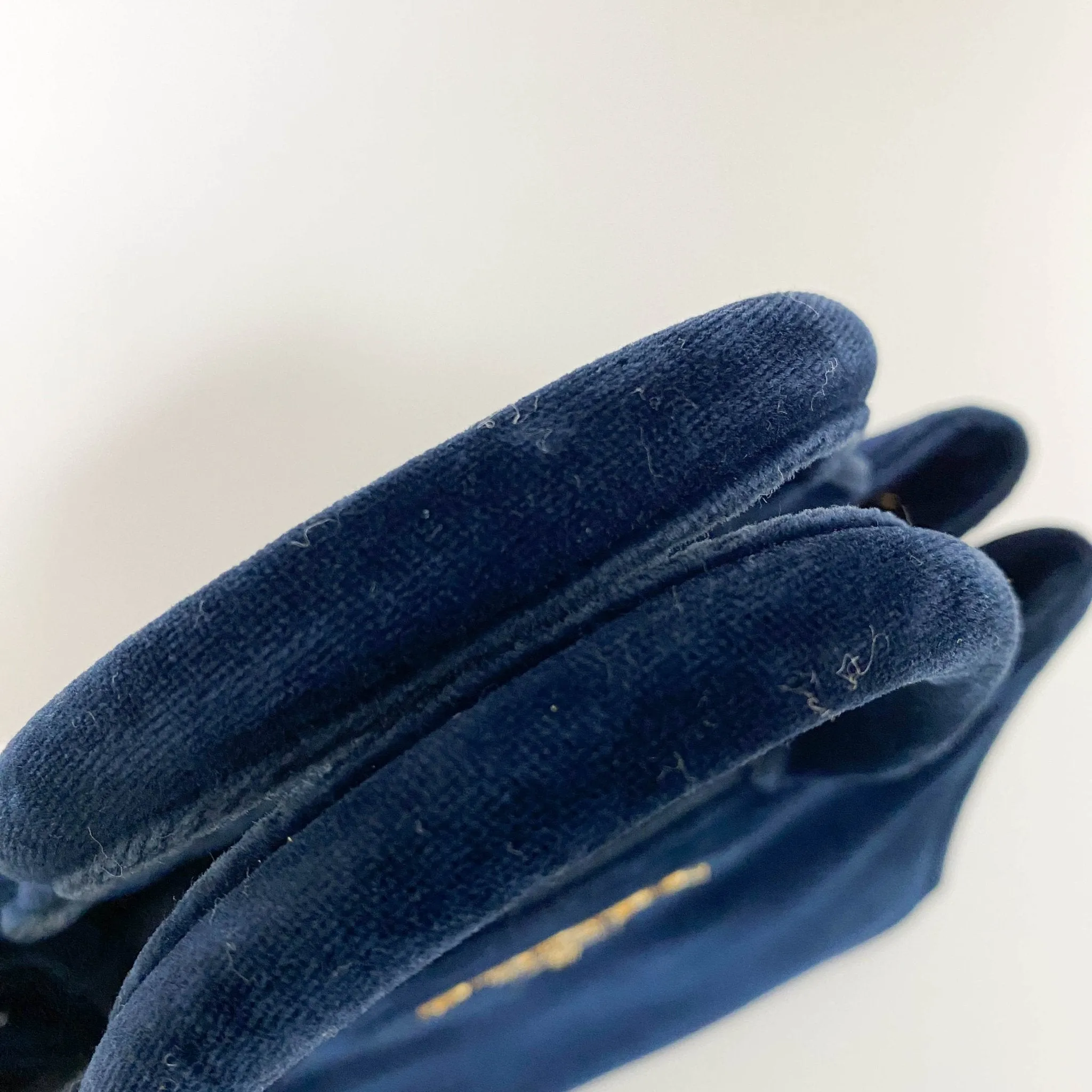 Velvet Navy Totes Shoulder Bag
