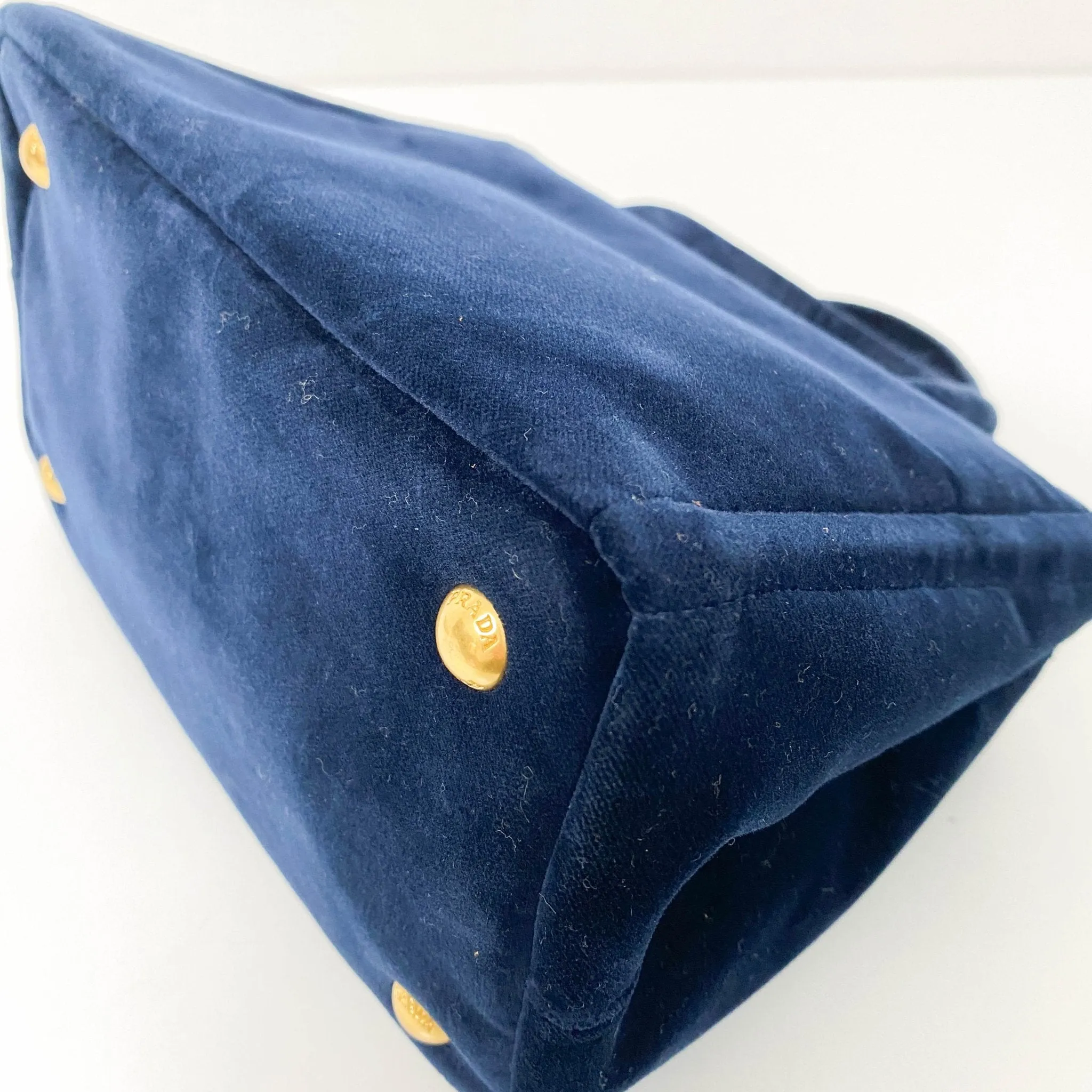 Velvet Navy Totes Shoulder Bag