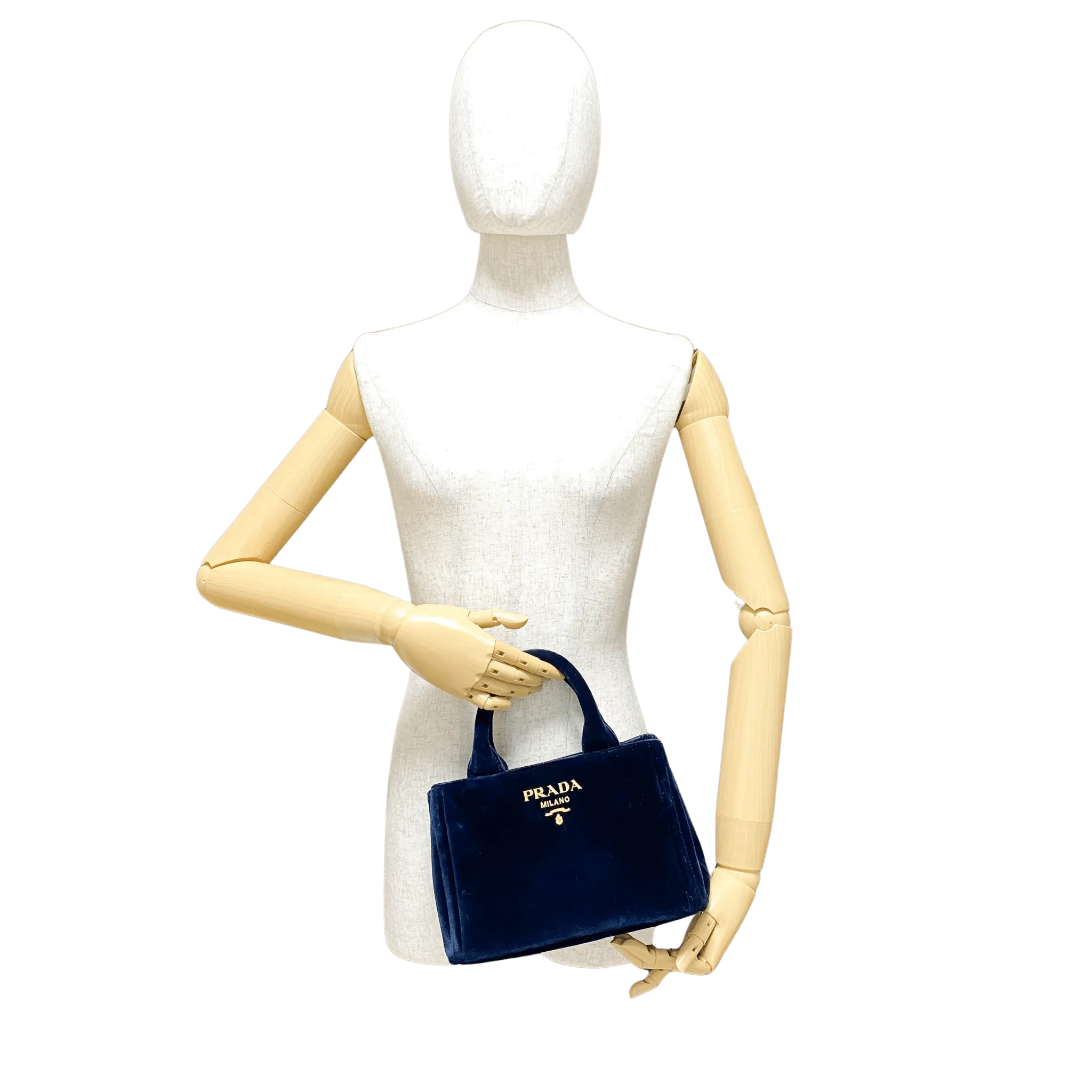 Velvet Navy Totes Shoulder Bag