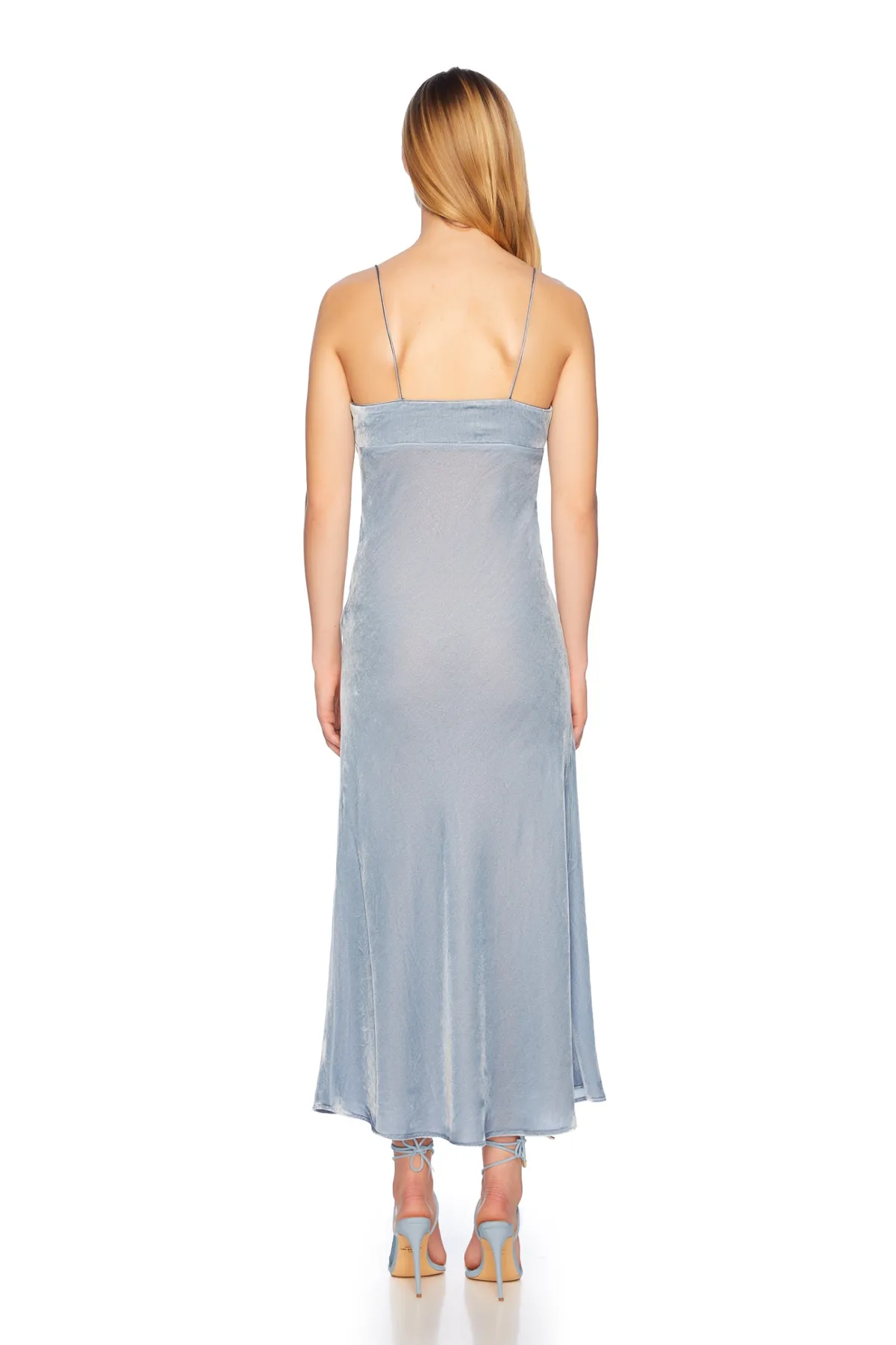 Velvet Silk Bias Dress