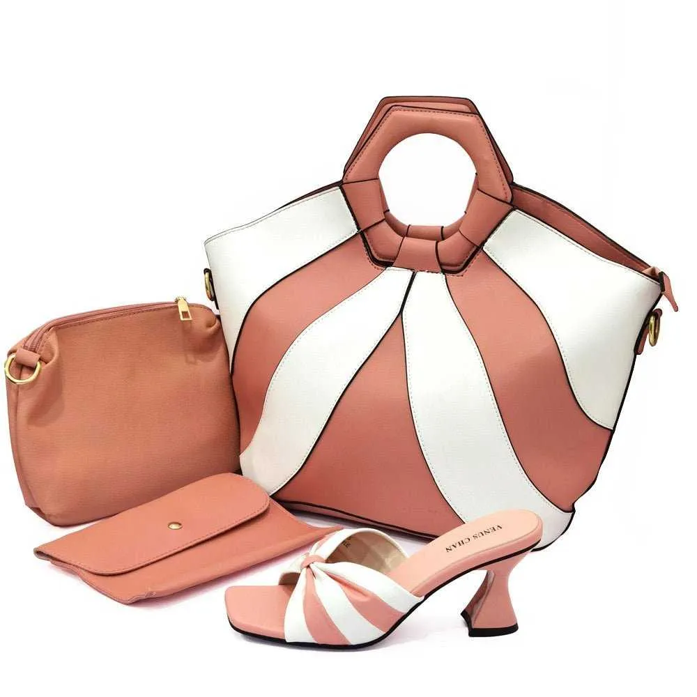 Venus Chan Summer Sandals Casual Ladies Shoes and Bag Set