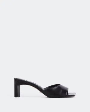 Visalia Black Leather