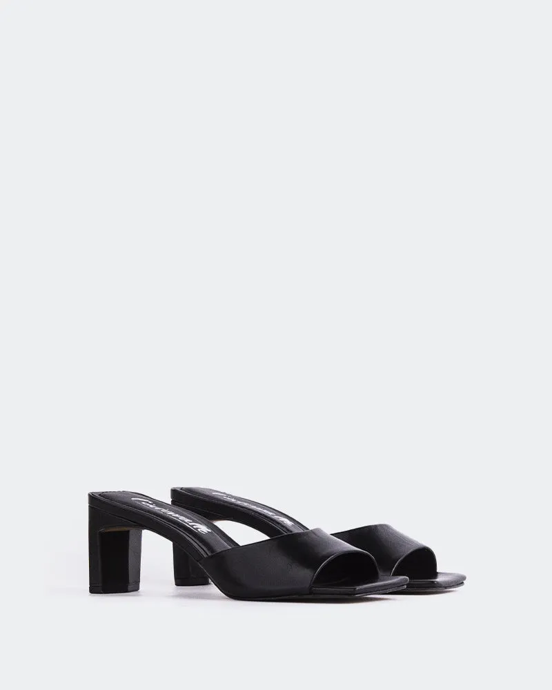 Visalia Black Leather