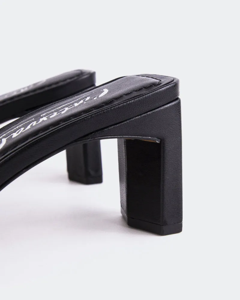 Visalia Black Leather