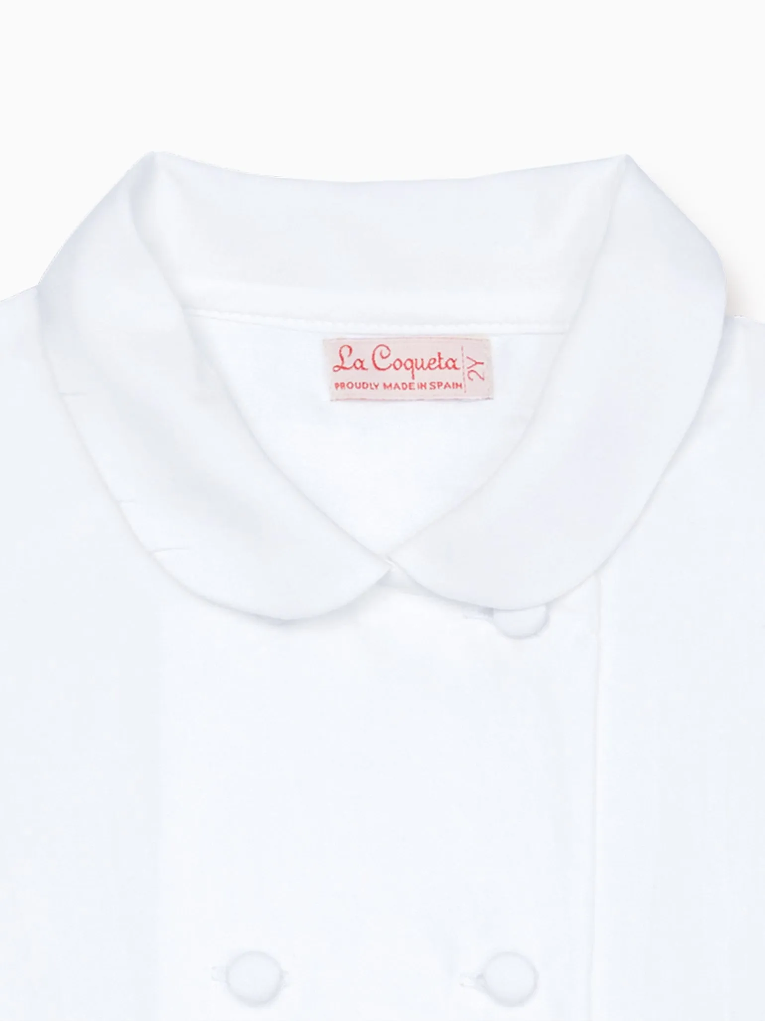 White Barba Ceremony Long Sleeve Boy Shirt