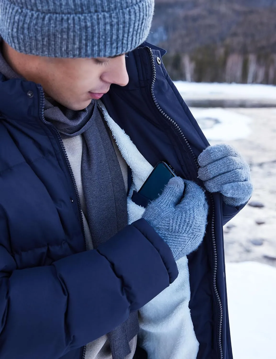 Winter Coats For Men Winter Jackets Water Resistant Warm Thicken Puffy Hooded Insulated Thicken Parka Coat