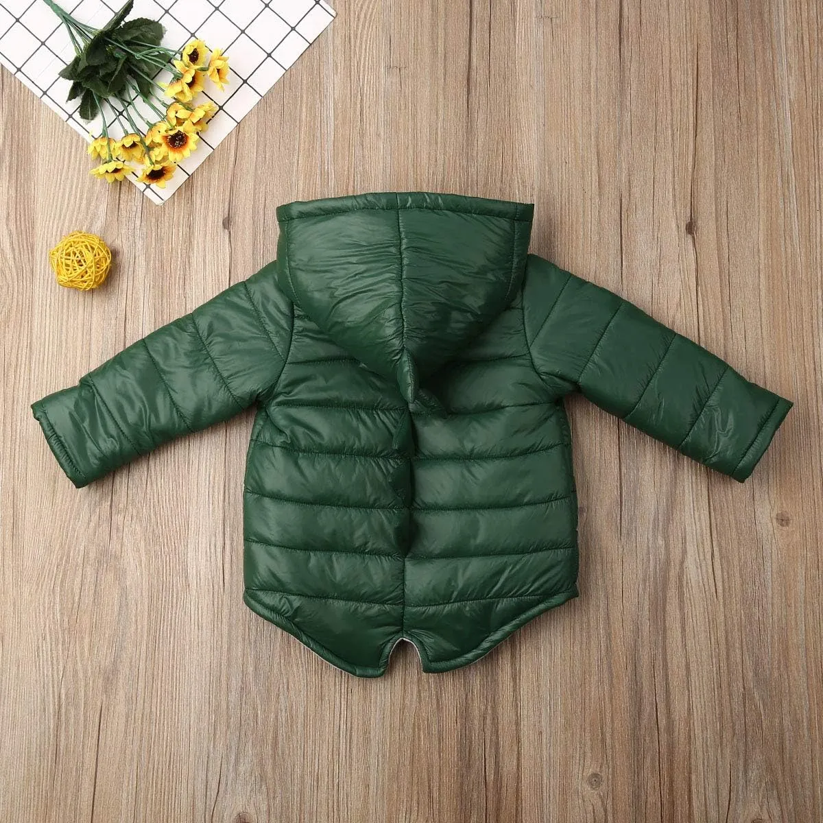 Winter Coats for Toddler Kids Baby Boys Girls Padded Light Puffer Jacket Outerwear Infant Down Jacket with Hoods