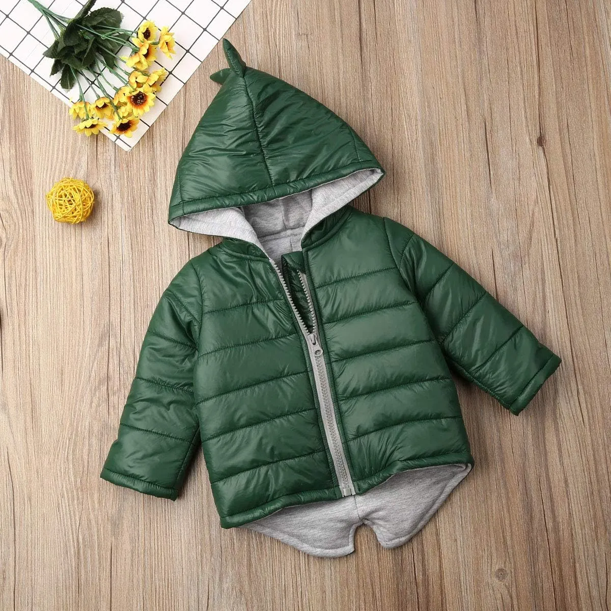 Winter Coats for Toddler Kids Baby Boys Girls Padded Light Puffer Jacket Outerwear Infant Down Jacket with Hoods