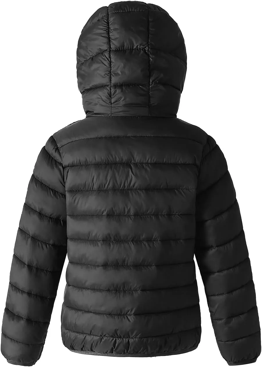 Winter Puffer Jacket Waterproof Hooded Coat Lightweight Clothes For Kids Boys