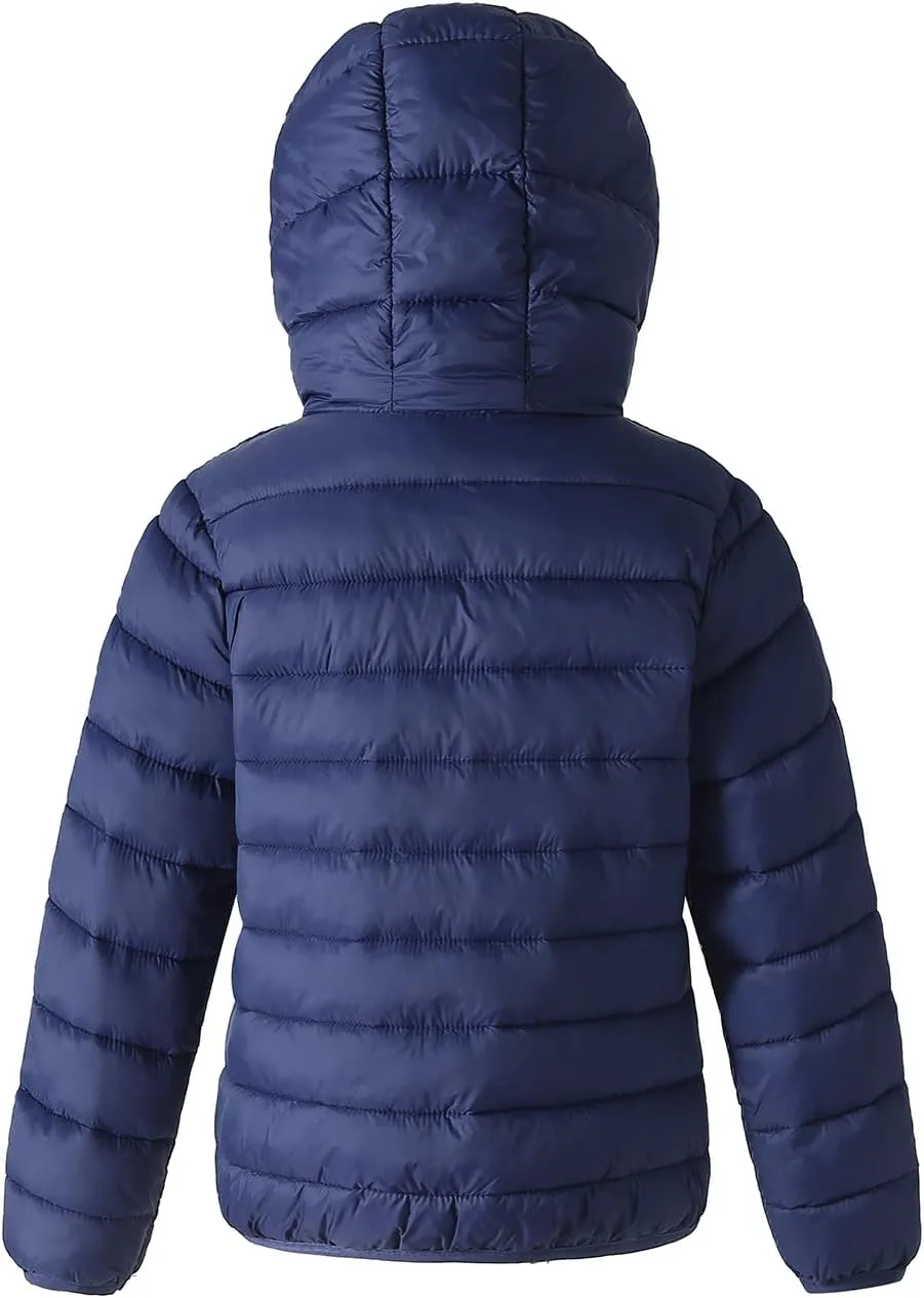 Winter Puffer Jacket Waterproof Hooded Coat Lightweight Clothes For Kids Boys