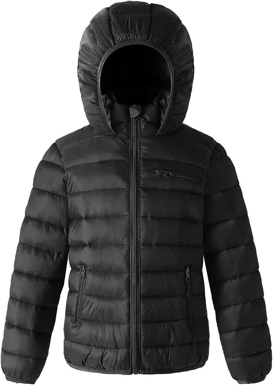 Winter Puffer Jacket Waterproof Hooded Coat Lightweight Clothes For Kids Boys