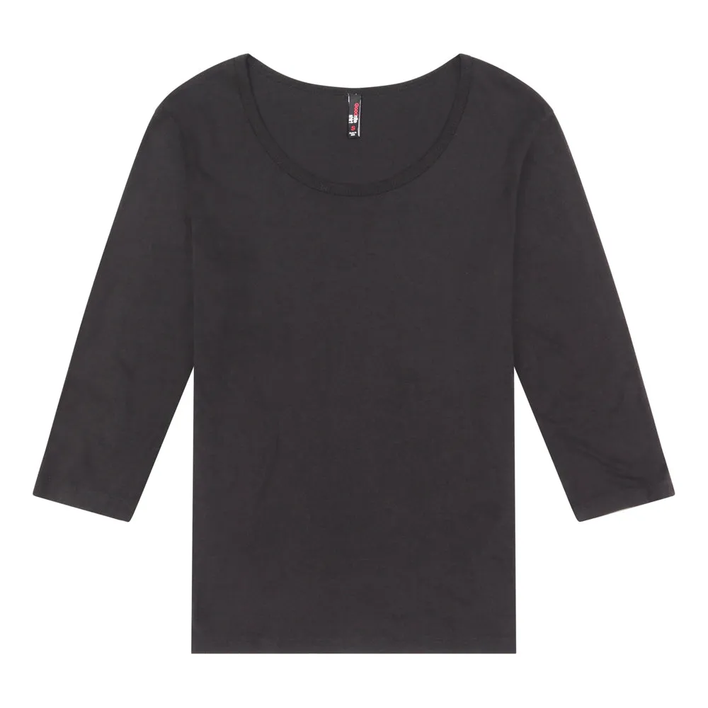 Women's 3/4 Sleeve Scoop Neck Top