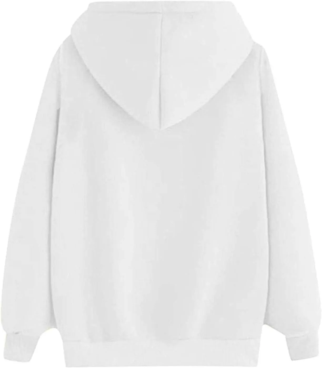 Womens Fashion Graphic Hoodies Long Sleeve Heart Print Drawstring Pocket Loose Fitted Casual Sweatshirt Pullover Tops
